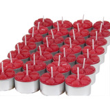 Velas Aromáticas De Morango 12 Unidades Aromatizada Rechaud