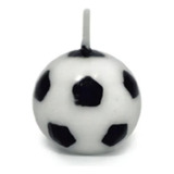 Velas Bola De Futebol 06 Unidades Silver Festas