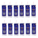 Velas Qlz Vela Branca 100 Vela Votiva 7 Dias Branca 240g 100 Parafina E Pavio De Algodão 12 Velas 5 Dias