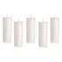 Velas Votiva 7 Dias Branca C  Copo Pp Anti Chama 8 Unidades