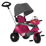 Velobaby Reclinavel C-Capota Passeio - Pedal -Rosa- Bandeirante