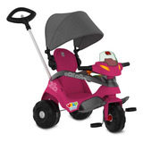 Velobaby Reclinável Com Capota Passeio Rosa Bandeirante
