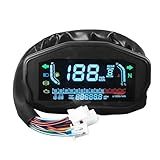 Velocímetro E Tacômetro Lcd Avançado Para Instrumentos De Motocicleta Display Digital Para Velocidade Rpm Temperatura Da água Níveis De Combustível