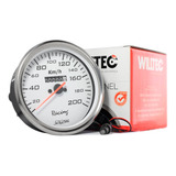 Velocimetro Mecanico Painel 110mm 0 200 Km h Branco Willtec