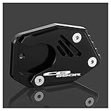 Velospeed Para Honda CB650R 2019 2023 Motocicleta CNC Suporte Placa De Extensão Kickstand Suporte Lateral Pad Cb 650r Cb 650r Acessórios Cor Preto