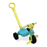 Velotrol Infantil Com Empurrador Triciclo Verde