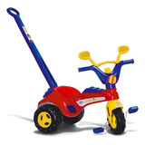 Velotrol Triciclo Motoca Policial Cotiplas 1468 Cor Azul Vermelho E Amarelo
