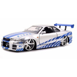 Velozes E Furiosos Brian s Nissan Skyline Gtr r 34 Prata