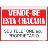 Vendo Esta Chácara Placa 50x36cm tratar Com O Proprietário 