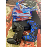 Vendo Ps4 De 1tb Com 8 Jogos E 2 Controles Sendo 1 Com Menos De Um Mês De Uso 
