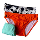 Venha Montar Seu Kit 3pçs Sunga Slip 6cm Lateral