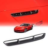 Ventilações De Capô De Carro Compatíveis Com Chevy Corvette C6 2005 2013 Kit De Corpo De Colher De Capô Acessórios De Acabamento Da Tampa De Moldagem Da Saída De Ar Do Capô Do Motor Padrão De Fibra De Carbono
