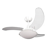 Ventilador Aura 127v Branco De Teto C Pás Tranparêntes