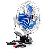 Ventilador Automotivo 12v Giratório 8 Polegadas Mini Ventilador Para Carro Ajustável