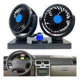 Ventilador Automotivo Duplo12v Ajustável Carro Van Caminhão