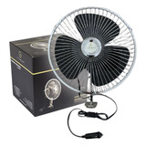 Ventilador Carro Caminhão Van Ônibus Metal 8 Polegadas 12v