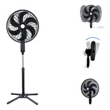 Ventilador Coluna De Chão Turbo Vento Forte Silencioso 6 Pás