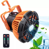 Ventilador De Acampamento Recarregável Com Lanterna Led