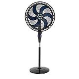 Ventilador De Coluna Desmontável Arno Xtreme Force Breeze 50cm VB52 220V Preto Com Detalhes Em Azul