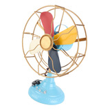 Ventilador De Mesa Antigo Mesa Vintage Estilo Retrô Cores