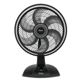 Ventilador De Mesa Philco Mega Turbo 40 Ph Turbo Com 6 Pás Cinza Estrutura Preto 40cm De Diâmetro 127v