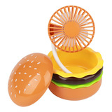 Ventilador De Mesa Portátil Mini Com Espelho 3 Velocidades 