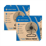 Ventilador De Mesa Preto New 50cm Comercial Ventisol Kit 2un
