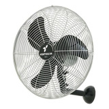 Ventilador De Parede Ventisilva Venti50p Com 3 Pás De Plástico Preto Estrutura Prata 50cm De Diâmetro 127 220v