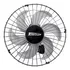 Ventilador De Parede Vitalex Biturbo Com 6 Pás De Plástico Cinza Estrutura Preto, 50cm De Diâmetro 220v