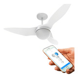 Ventilador De Teto Aliseu Terral Branco Bluetooth remoto par Material Das Pás Polipropileno Quantidade De Pás 3 Cor Das Pás Branco Voltagem 220v