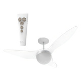 Ventilador De Teto Aliseu Terral Cristal Com Controle Remoto Diâmetro 128 Cm Material Das Pás Policarbonato Quantidade De Pás 3 127v