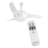 Ventilador De Teto Branco Bivolt C Controle 3 Pás Ventisol