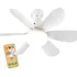 Ventilador De Teto Com Controle Remoto E Lâmpada Led Bivolt