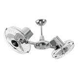 Ventilador De Teto Duplo Gemini Loren Sid Cromado 127v