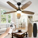 Ventilador De Teto Economizador De Energia 106 7 Cm Ventilador De Teto Com Luz Led E Controle Remoto Ventilador De Teto Silencioso Motor Dc Reversível 6 Velocidades Bivolt110 220v
