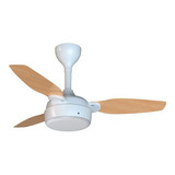 Ventilador De Teto Inverter Legacy Branco 3 Pás Branco pínus Bivolt Com Controle Remoto Ventisol