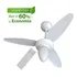 Ventilador De Teto Inverter Wind Com Controle Ventisol Cor Branco Diâmetro 96cm 110v/220v