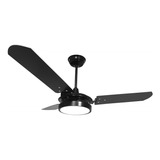 Ventilador De Teto Led Preto Com