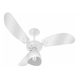 Ventilador De Teto New Cristal Light Branco Venti delta 220v Cor Das Pás Transparente