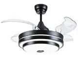 Ventilador De Teto Retrátil Bivolt Com Caixa De Som E Bluetooth