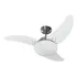 Ventilador De Teto Tron Solano 3 Pás San Branco 130w 220v Cor Da Estrutura Aço Escovado Diâmetro 1100 Mm