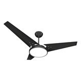 Ventilador De Teto Ventex Itacaré Com Painel Led Branco Fri Cor Das Pás Preto preto Voltagem 127v