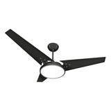 Ventilador De Teto Ventex Itacaré Com Painel Led Branco Fri Cor Das Pás Preto tabaco Voltagem 127v
