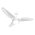 Ventilador De Teto Ventex Laura Led 18w 6500k Pás Policarbon Cor Das Pás Branco/transparente Voltagem 220v