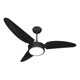 Ventilador De Teto Ventex Laura Led 18w 6500k Pás Policarbon Cor Das Pás Preto fumê Voltagem 127v