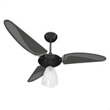 Ventilador De Teto Ventex Laura Turbo Resistente Maresia Cor Das Pás Preto fumê Voltagem 127v