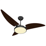 Ventilador De Teto Ventex Maragogi Painel Led Branco Quente Cor Das Pás Preto tabaco 127v