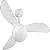 Ventilador De Teto Ventisol Fenix Branco 3 Pás Cv3 02 Lâmpadas Led Inclusas 127v