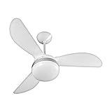Ventilador De Teto Ventisol Fênix Branco-Silver 3 Pás CV3 Premium - 127v