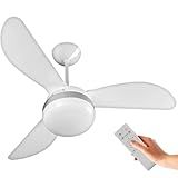 Ventilador De Teto Ventisol Fênix Inverter Branco-Silver Controle Remoto E Placa LED 20W Integrada Bivolt